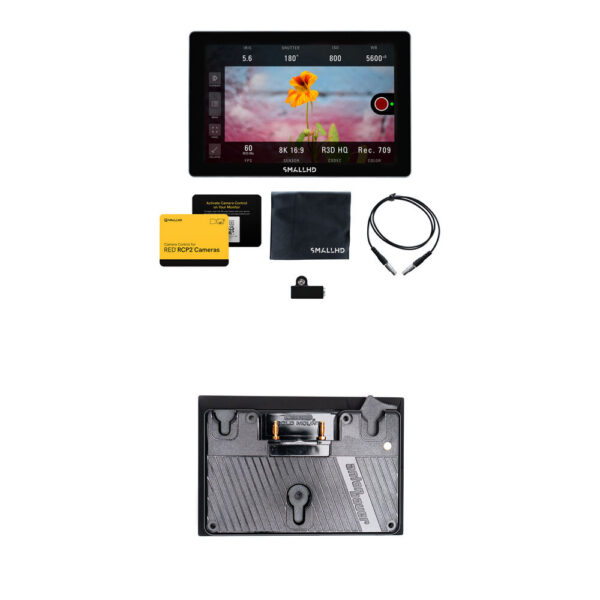 SmallHD INDIE 7 RED RCP2 Monitor for KOMODO/DSMC3 with Pro Battery Plate Kit (Gold Mount) view 4