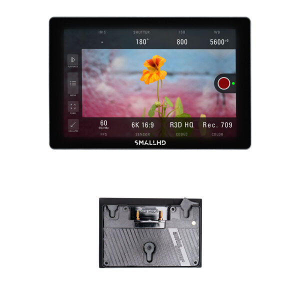 SmallHD INDIE 7 Touchscreen Monitor with Pro Battery Plate Kit (Gold Mount) view 3