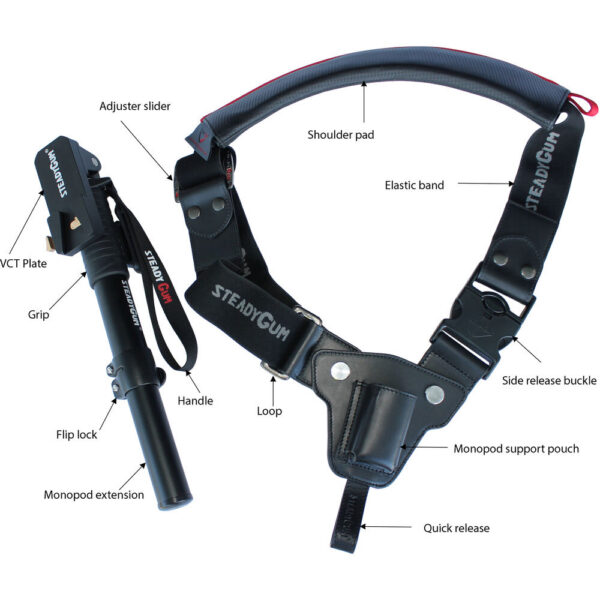 STEADYGUM Shoulder Support with VCT for Cameras 13-33 lb (XS-S) view 5