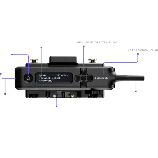 Teradek Prism Mobile 5G Gov Dual-Modem 5G-SW HEVC/AVC Encoder (Sierra Wireless, V-Mount)
