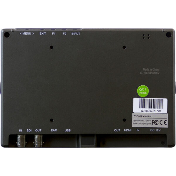 ViewZ 7" HDMI/3G-SDI On-Camera Monitor view 4