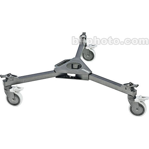 Vinten 3880-3 Two-Stage Aluminum Pozi-Loc EFP Tripod with Versine 360 Fluid Head & Dolly view 3