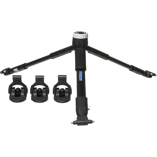 Vinten 3880-3 Two-Stage Aluminum Pozi-Loc EFP Tripod with Versine 360 Fluid Head & Mid-Level Spreader view 3