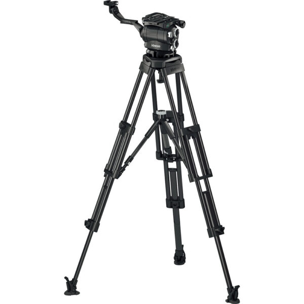 Vinten 3880-3 Two-Stage Aluminum Pozi-Loc EFP Tripod with Versine 360 Fluid Head & Mid-Level Spreader view 7