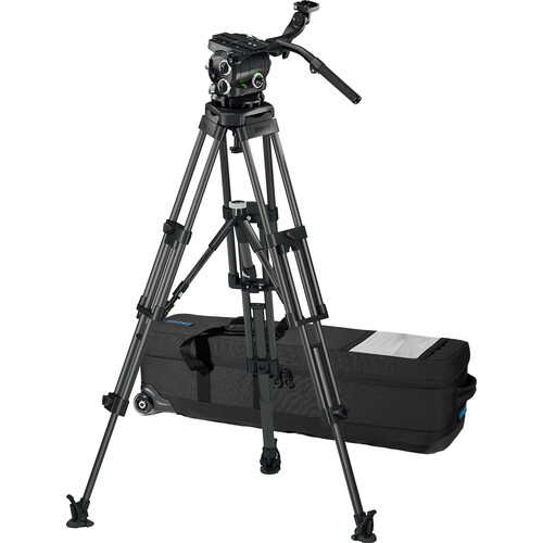 Vinten 3881-3 Two-Stage Carbon Fiber Pozi-Loc EFP Tripod with Versine 360 Fluid Head & Mid-Level Spreader view 6